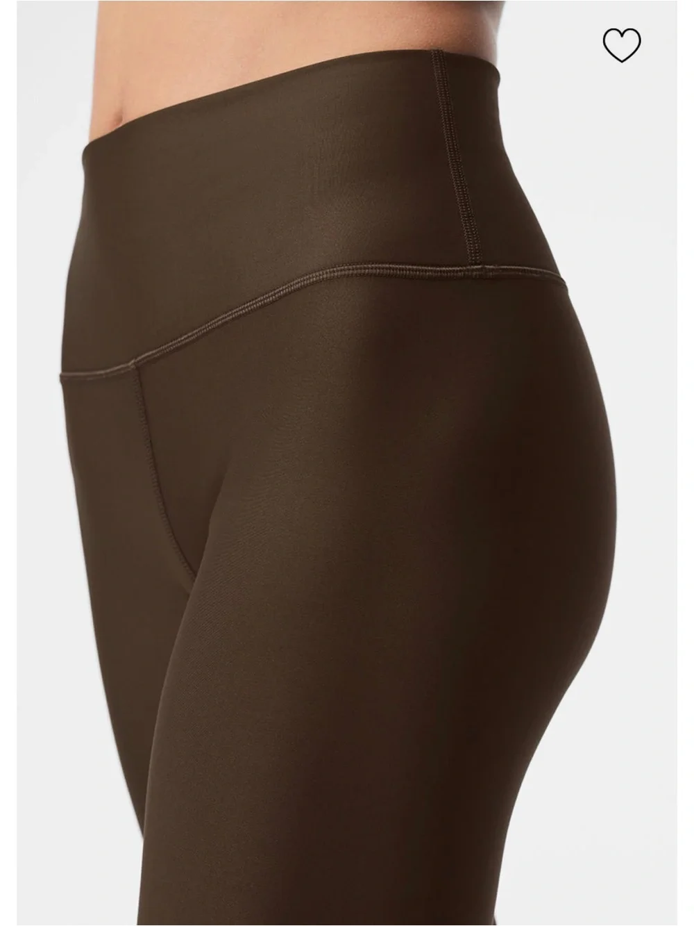ALO Yoga High-Waist Leggings in Dark Brown espresso 7/8 S